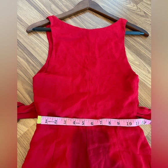 Reformation Red Wide-Leg Jumpsuit with Fitted Bodice - Picture 8 of 16